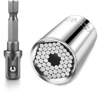 ouille universelle (7-19 mm) - Gadgets pour hommes, kit PowerGrip multifonctionnel, cadeau de fête des pères, cadeau d'outils pour hommes, bricolage, papa, mari, petit ami