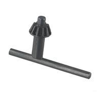 Clé à mandrin en acier noir avec tête de 10 mm pour perceuses électriques | Diamètre de la tête : 9 mm, engrenage de 25 mm, convient aux mandrins de 5 à 20 mm, finition en acier noir