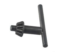 Clé à mandrin en acier noir avec tête de 10 mm pour perceuses électriques | Diamètre de la tête : 9 mm, engrenage de 25 mm, convient aux mandrins de 5 à 20 mm, finition en acier noir