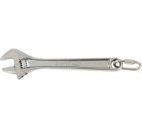 Clé à molette Bahco 15, chromée, SW 44 mm, mousqueton pour la fixation d'une longe de sécurité