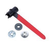 Clé à outils robuste à double tête 4 griffes pour meuleuse d'angle | Plaque de pression pour meuleuse d'angle pour couper la construction du métal