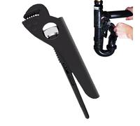 Clé à pipe à eau - Pince antidérapante robuste - Outil de réparation de | Clé à pipeline réglable Outils de plomberie pour plombier Construction Salle de bain Cuisine Robinet WC Chauffe-eau agricole