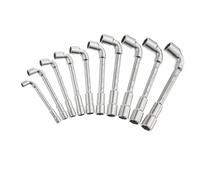 Cle a pipe debouchee 6x6 pans - jeu de 10pieces - 1-17-383