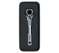 Clé à rochet pour outils multifonctions, avec adaptateur plat, 60 dents, compacte