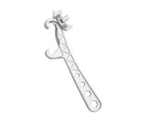 Clé à tambour multi-usages, ouvre-seau, en aluminium lourd avec panneau, accessoire d'atelier avec couche flexible, 24 x 8,5 x 4 cm, gadget industriel, outil portable pour garage