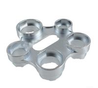 rateur de robinet 10 tailles en alliage de zinc standard Outil de retrait et d'installation de buse ergonomique argenté compact léger pour évier domestique plomberie bricolage entretien