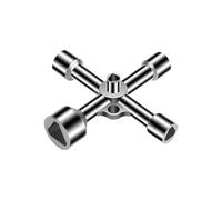 armoire de commande triangulaire, clé triangulaire 4 voies 5 tailles, cle triangle utilitaire multifonction, Clé Utilitaires pour Armoire électrique, gaz, Compteur électrique, boîte d'armoire