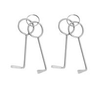 e Déverrouillage De Porte Intérieure En Acier Inoxydable 4 Pièces, Ensemble D'Outils De Déverrouillage Professionnel, Outils D'Ouverture De Porte D'Urgence, Accessoires De Bricolage.