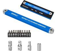 e rallonge de 39 cm avec adaptateurs 1/2", 1/4" et 3/8", ainsi que 10 embouts