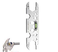 e robinet e réparation 12 en 1 en acier inoxydable vier pour les espaces restreints, pour vidange de toilettes, , lavabo, douche, salle de bain, cuisine, bouchon d'écrou