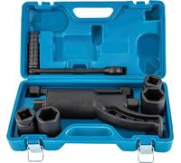e serrage pour écrous de roues de camions - Multiplicateur de couple manuel 1:64 - 4800 Nm - Entraînement carré de 25 mm - 4 douilles de 21 à 41 mm - Noir