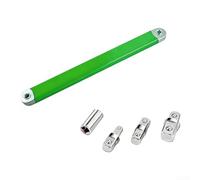 extension à cliquet 3/8 avec double réglage métrique et longueur étendue pour accéder aux fixations derrière les obstacles (vert long)