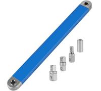 Extension DéCaléE liquet douille impact de 15,4 pouces en acier haute teneur carbone avec arrée 1/4 pouce, 3/8 et 1/2 pour mécaniciens(Blue)