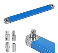 extension offset 39 cm Offset Extension Wrench avec adaptateur d'entraînement 1/2", 1/4" et 3/8 extension multifonction à cliquet pour mécaniciens, artisans de garage