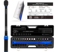 ynamométrique 1/2" 50-350Nm Set avec embouts Douilles Adaptateur en coffret