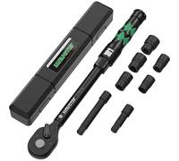 ynamométrique 1/2 pouce, jeu de 30-210 Nm, 8 pièces, avec indicateur de couple et précision de ±3%, pour automobile, camion et moto