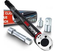 ynamométrique 3/8"" 10-140 Nm - Noir - Pour Autos Camion Motos - Avec étui de rangement et accessoires