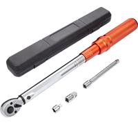 ynamométrique 3/8" - Kit vélo & moto - 14-110Nm - ± 3% précision d'erreur - Avec 2 tiges d'extension 152,4mm - Adaptateur 3/8-1/2" & 3/8-1/4" - 72 dents réglables