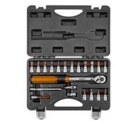 ynamométrique - NEO TOOLS - 1/4"" - 5-25Nm - Jeu de 21 pièces - Réversible