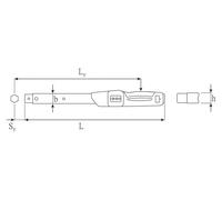 ynamométrique Stahlwille série MANOSCOPE avec fixation pour outil à emboîter n° 730N/10 FIX 20-100 N-m