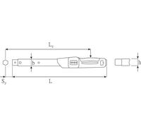 ynamométrique Stahlwille série MANOSCOPE avec fixation pour outil à emboîter n° 730N/5 FIX 10-50 N-m