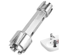 Clé Évier Double Extrémité - 1 Pièce, Acier Inoxydable Alliage - Convient pour Bonde Baignoire Cuneary