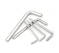 Clé Hexagonale En Forme De L, Allen À Bras Long 1/16 1/2 Pouce | Outil manuel en acier for l'assemblage de meubles et la réparation de vis en pouces(Flat Head,3I16-10PCS)