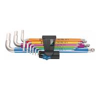 Clé hexagonale Wera 3950/9 Hex-Plus Multicolour HF Stainless 1; 1 5-10 mm; 9 unités