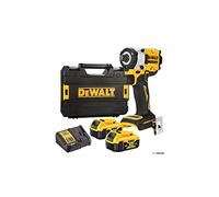 Clé Impact sans balais XR 18 V 1/2" 406 Nm avec anneau de rétention avec 2 batteries Li-Ion 5 Ah et mallette TSTAK marque DeWalt, DCF921P2T-QW, Multicolore