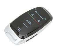 Clé LCD Intelligente de Voiture écran Tactile Connexion 5.0 Entrée sans clé Toucher Lisse pour les Modèles Démarrage à un Bouton Accessoire (Argenté)-Smart Lcd