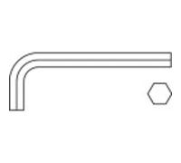 Clé mâle coudée 6 pans intérieurs 0.9 mm TOOLCRAFT 112846 10 pc(s)