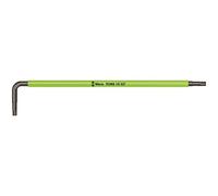 Cle male coudee WERA BlackLaser TORX T10, long avec fonction de retenue