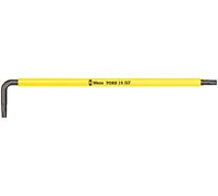 Cle male coudee WERA BlackLaser TORX T15, long, avec fonction de retenue