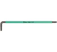 Cle male coudee WERA BlackLaser TORX T9, long avec fonction de retenue