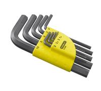 STANLEY Jeu de 9 clés mâles courtes 1-13-929 – Gamme Pro têtes sphériques 1,5–10 mm