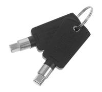 Clé Métallique Pentagonale 6mm pour Serrure de Congélateur et | Finition Noire Mate, Installation Facile, Accès D’urgence, Adaptée aux Vitrines Réfrigérées, Chambres Froides et Magasins