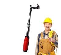 Clé mixte à cliquet - Outil à levier extensible en acier à haute teneur en carbone, mécanisme d'entraînement à douille double direction, dispositif de serrage électrique à tête coulissante e ré