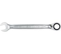 Clé mixte à cliquet réversible Gearplus œil incliné finition satinée 34mm - KS TOOLS - 503.4630