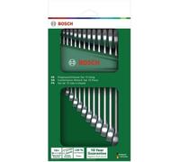 Clé Mixte Bosch, Set de 15, Métrique 6-21 mm, Robustes, Universelles, Design Ergonomique