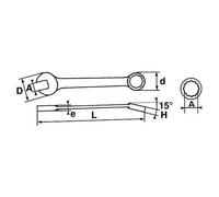 CLE MIXTE DE 19MM SAM - 50N-19