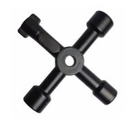 Clé Multifonction 4 Voies - Triangle, Interrupteur de Robinet, Croix Universelle, Passe Partout - Pour Compteur Eau, Radiateurs