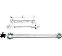 Clé polygonale double Hazet 609-E20XE24 Sortie: TORX® extérieur Longueur: 224 mm 1 pc(s)