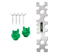 Clé réglable e robinet aérateur n acier inoxydable avec niveau pour installation de tuyau de douche, outil de plomberie de salle de bain pour professionnels, 245 mm