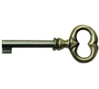 Clé rustique 1597 DUBOIS SAS - Laiton patiné - Tige 40 mm - 157014