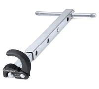 Clé télescopique pour robinets de lavabo, longueur réglable de 250 à 430 mm, mâchoire réglable de 10 à 32 mm