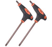 Clé Torx anti-sabotage, manche en T, acier S2, lot de 2