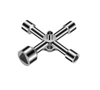 Clé triangulaire 5-en-1, clé à 3 faces, clé triangulaire pour armoire de commande, clé triangulaire pour plombier, clé triangulaire pour barrière