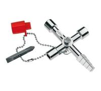 Knipex Clé universelle Profi‑Key 00 11 04 – Pour armoires et systèmes de fermeture standard – 90 mm