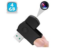 Clé USB Caméra Espion Mini Caméra Appareil Photo Vidéo HD Micro SD 4 Go Noir YONIS