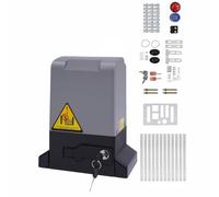 CLEADONG 550 W Actionneur de portail coulissant électrique 6 m | En alliage d'aluminium - Jusqu'à 1200 kg - Protection contre les surcharges - Télécommande de 50 m - Capteur de sécurité
